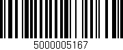 Código de barras (EAN, GTIN, SKU, ISBN): '5000005167'