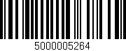 Código de barras (EAN, GTIN, SKU, ISBN): '5000005264'