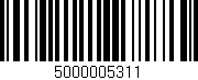 Código de barras (EAN, GTIN, SKU, ISBN): '5000005311'