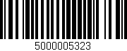 Código de barras (EAN, GTIN, SKU, ISBN): '5000005323'
