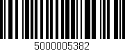 Código de barras (EAN, GTIN, SKU, ISBN): '5000005382'
