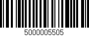 Código de barras (EAN, GTIN, SKU, ISBN): '5000005505'