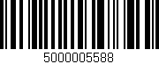 Código de barras (EAN, GTIN, SKU, ISBN): '5000005588'