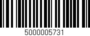 Código de barras (EAN, GTIN, SKU, ISBN): '5000005731'