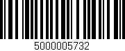 Código de barras (EAN, GTIN, SKU, ISBN): '5000005732'