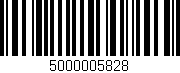 Código de barras (EAN, GTIN, SKU, ISBN): '5000005828'