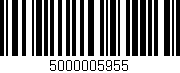 Código de barras (EAN, GTIN, SKU, ISBN): '5000005955'
