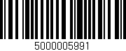 Código de barras (EAN, GTIN, SKU, ISBN): '5000005991'