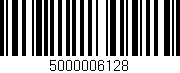 Código de barras (EAN, GTIN, SKU, ISBN): '5000006128'
