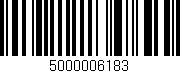 Código de barras (EAN, GTIN, SKU, ISBN): '5000006183'