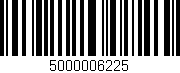 Código de barras (EAN, GTIN, SKU, ISBN): '5000006225'