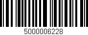 Código de barras (EAN, GTIN, SKU, ISBN): '5000006228'