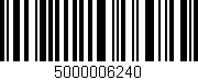 Código de barras (EAN, GTIN, SKU, ISBN): '5000006240'