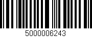 Código de barras (EAN, GTIN, SKU, ISBN): '5000006243'