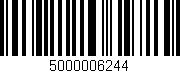 Código de barras (EAN, GTIN, SKU, ISBN): '5000006244'