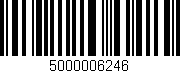 Código de barras (EAN, GTIN, SKU, ISBN): '5000006246'