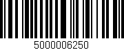 Código de barras (EAN, GTIN, SKU, ISBN): '5000006250'