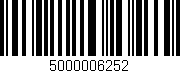 Código de barras (EAN, GTIN, SKU, ISBN): '5000006252'