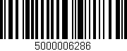 Código de barras (EAN, GTIN, SKU, ISBN): '5000006286'