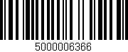 Código de barras (EAN, GTIN, SKU, ISBN): '5000006366'
