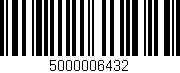 Código de barras (EAN, GTIN, SKU, ISBN): '5000006432'