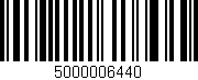 Código de barras (EAN, GTIN, SKU, ISBN): '5000006440'