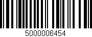 Código de barras (EAN, GTIN, SKU, ISBN): '5000006454'