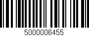 Código de barras (EAN, GTIN, SKU, ISBN): '5000006455'