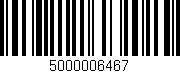 Código de barras (EAN, GTIN, SKU, ISBN): '5000006467'