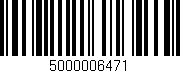 Código de barras (EAN, GTIN, SKU, ISBN): '5000006471'