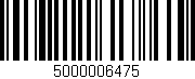 Código de barras (EAN, GTIN, SKU, ISBN): '5000006475'