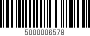 Código de barras (EAN, GTIN, SKU, ISBN): '5000006578'