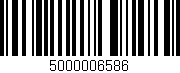 Código de barras (EAN, GTIN, SKU, ISBN): '5000006586'