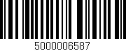 Código de barras (EAN, GTIN, SKU, ISBN): '5000006587'