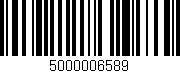 Código de barras (EAN, GTIN, SKU, ISBN): '5000006589'