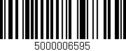 Código de barras (EAN, GTIN, SKU, ISBN): '5000006595'