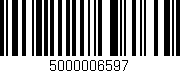 Código de barras (EAN, GTIN, SKU, ISBN): '5000006597'