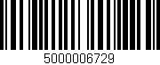 Código de barras (EAN, GTIN, SKU, ISBN): '5000006729'