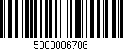 Código de barras (EAN, GTIN, SKU, ISBN): '5000006786'