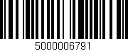 Código de barras (EAN, GTIN, SKU, ISBN): '5000006791'