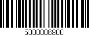 Código de barras (EAN, GTIN, SKU, ISBN): '5000006800'