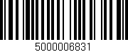 Código de barras (EAN, GTIN, SKU, ISBN): '5000006831'
