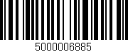 Código de barras (EAN, GTIN, SKU, ISBN): '5000006885'