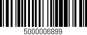 Código de barras (EAN, GTIN, SKU, ISBN): '5000006899'