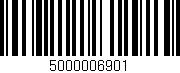 Código de barras (EAN, GTIN, SKU, ISBN): '5000006901'