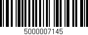 Código de barras (EAN, GTIN, SKU, ISBN): '5000007145'