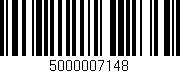 Código de barras (EAN, GTIN, SKU, ISBN): '5000007148'