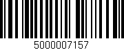 Código de barras (EAN, GTIN, SKU, ISBN): '5000007157'