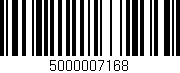 Código de barras (EAN, GTIN, SKU, ISBN): '5000007168'