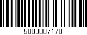 Código de barras (EAN, GTIN, SKU, ISBN): '5000007170'